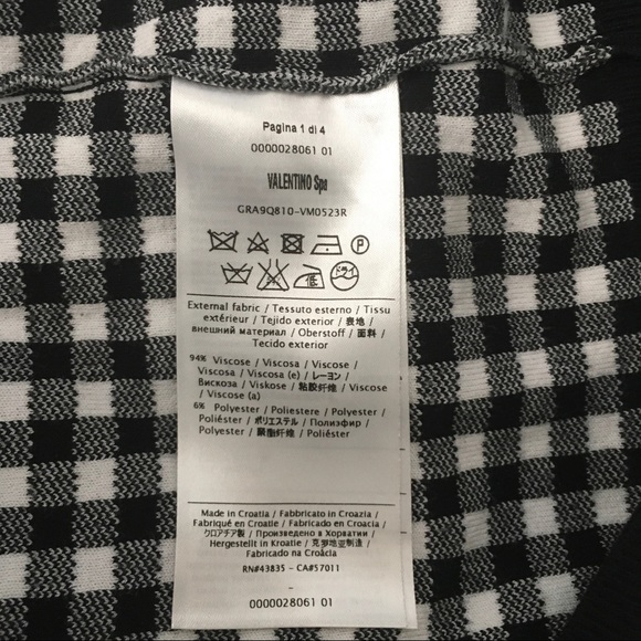 Red Valentino Black and White Cardigan Sweater - Picture 5 of 6